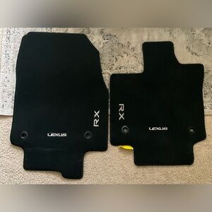 Lexus RX 350 2023 ORIGINAL BLACK TWO PIECE FLOOR MATS